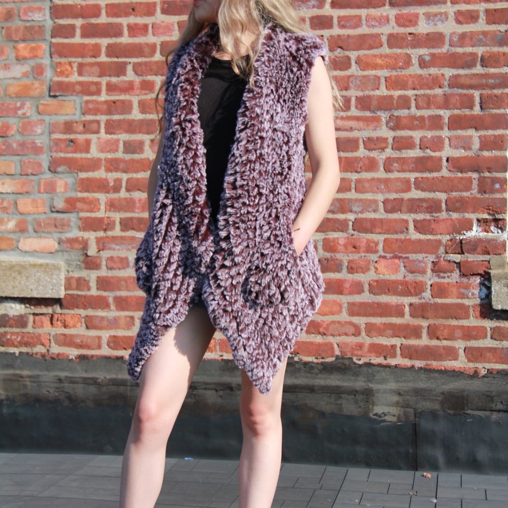 Stella + Lorenzo Faux Fur Vest Sizes XS